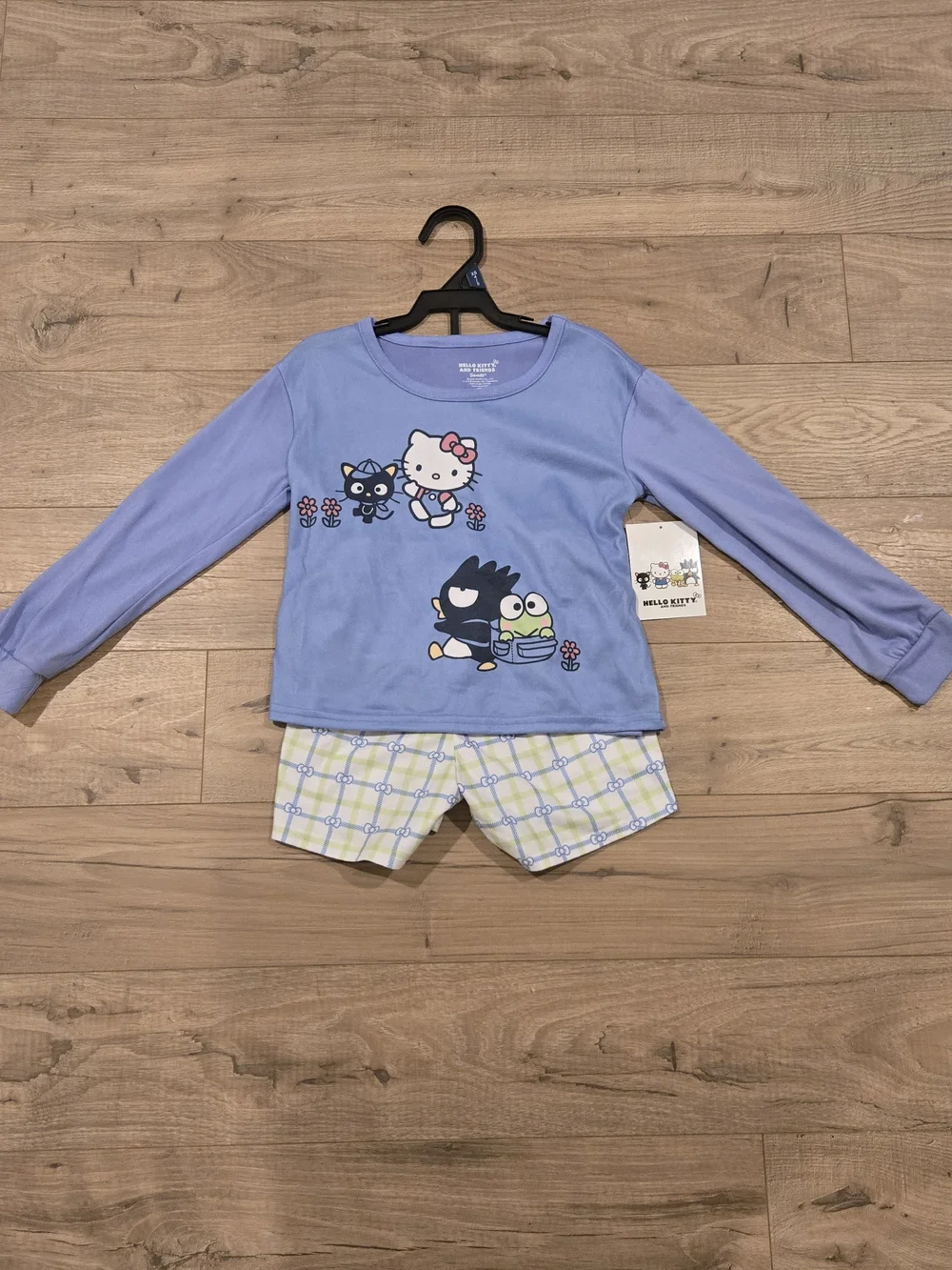 Hello Kitty Lilac Two-Piece Kids Pajama Set Size Xs 4/5